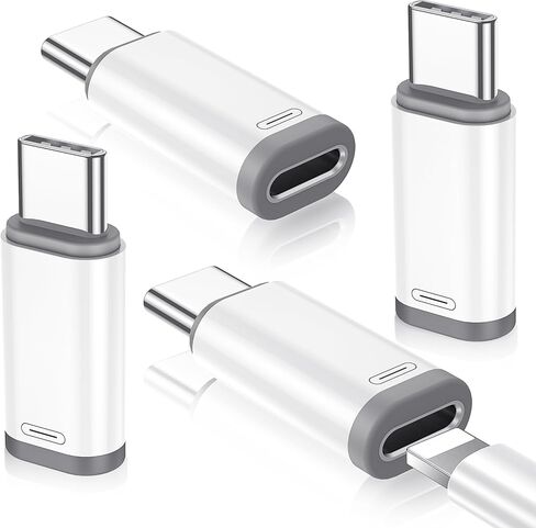 Temdan 4 Pack Lightning to USB C Adapter for iPhone 15/16/17 Pro/17 Pro Max,for iPhone 17/16 Charger,17/16 Accessories,Fast Charging & Data Transfer,USB C Charger Connector Cable,Not for Audio/OTG in Saudi Arabia