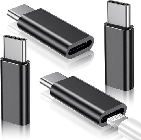 Temdan 4 Pack Lightning to USB C Adapter for iPhone 15/16/17 Pro/17 Pro Max,for iPhone 17/16 Charger,17/16 Accessories,Fast Charging & Data Transfer,USB C Charger Connector Cable,Not for Audio/OTG in Saudi Arabia