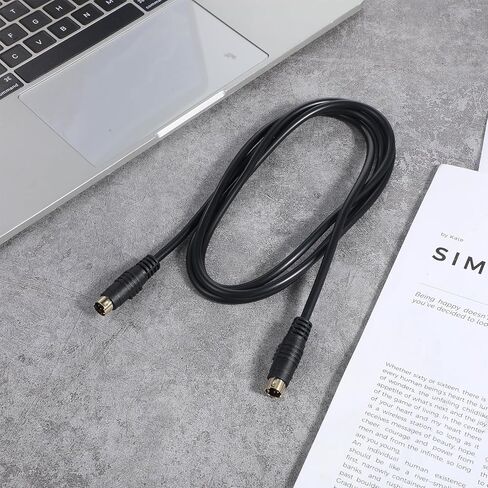 S Video Cable, 4-Pin Connector Male to Male S-Video Cable, Svideo Cables Compatible with DVD Player, DSS receivers, Home Theater, VCRs, DVRs/PVRs(1.5m/5FT) in Kuwait