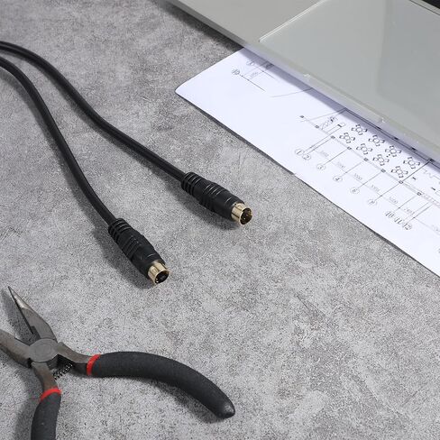 S Video Cable, 4-Pin Connector Male to Male S-Video Cable, Svideo Cables Compatible with DVD Player, DSS receivers, Home Theater, VCRs, DVRs/PVRs(1.5m/5FT) in Kuwait