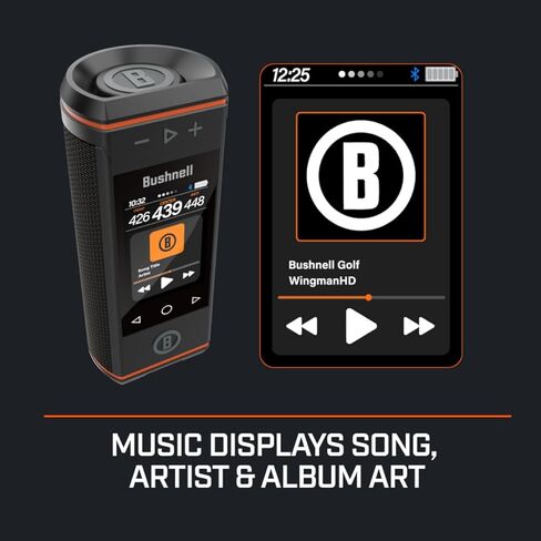 Bushnell Golf Wingman HD GPS Speaker with Color Touchscreen, Audible and Visual Front/Center/Back with Powerful 360 Degree Audio, Hazard Distances. Full Hole View and Signature Series Golf Towel in Saudi Arabia