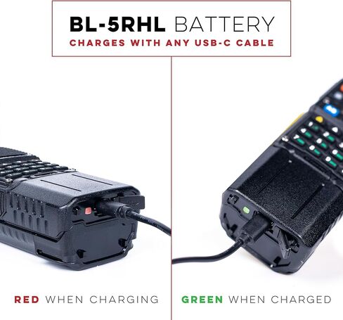 BTECH BL-5RHL 5200mAh USB-C Charging Li-ion Battery Pack, OEM Original Capacity Battery for BaoFeng BF-F8HP PRO and BL-5RH Series Radios in Saudi Arabia