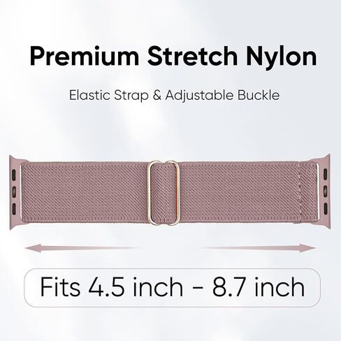10 Pack Stretchy Bands Compatible with Apple Watch Band 40mm 38mm 41mm 42mm 44mm 45mm 46mm 49mm Women Men, Water-Resistant Solo Loop Elastic Sport Straps for iWatch Series 11 10 9 8 7 6 5 4 3 SE Ultra in Kuwait