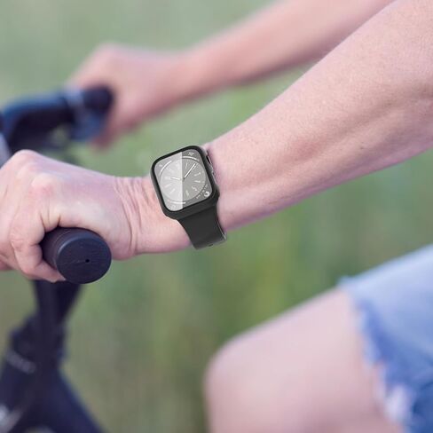 حافظة مكونة من 6 قطع متوافقة مع ساعة Apple Watch 40mm Series SE 3(2025)/SE 2/SE/6/5/4 مع واقي شاشة من الزجاج المقوى، QCKANLJ غطاء حماية كامل للوجه من البولي كربونات الصلب فائق النحافة لساعة iWatch 40 مم in Saudi Arabia