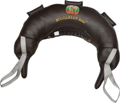 Bulgarian Bag Suples Original - Genuine Leather Size XXL (75 lb.) (Fitness, Wrestling, Judo, Grappling, Functional Training, MMA, Sandbag), Brown in Kuwait