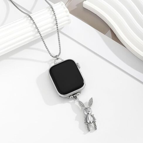 38 ملم - 45 ملم قلادة 30 سم سلسلة محول قلادة طبيب ممرضة فوب لساعة أبل موصل لسلسلة iWatch 1-11 SE متوافق للغاية مع Pandora Charm in Saudi Arabia
