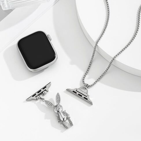38 ملم - 45 ملم قلادة 30 سم سلسلة محول قلادة طبيب ممرضة فوب لساعة أبل موصل لسلسلة iWatch 1-11 SE متوافق للغاية مع Pandora Charm in Saudi Arabia