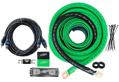 Sky High Car Audio 1/0 OFC Amp Kit (Red/Black) in Saudi Arabia