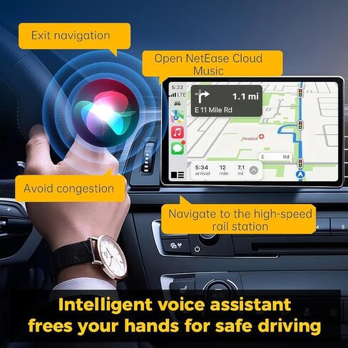محول CarPlay اللاسلكي 4 في 1، تمت ترقيته 2026 لمحول Apple CarPlay اللاسلكي/Android auto/AirPlay/MirrorLink، تصميم USB صغير مع امتداد من النوع C، اتصال تلقائي سريع، التوصيل والتشغيل in Saudi Arabia