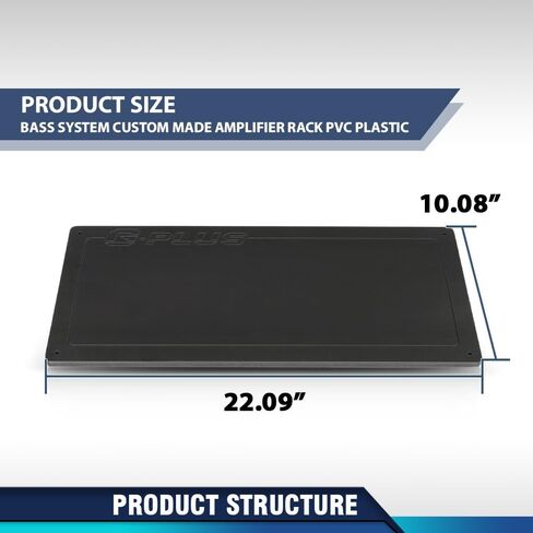 حامل مضخم صوت مصنوع حسب الطلب من PIT66، قطعة واحدة تناسب الشاحنات/سيارات الدفع الرباعي/السيارات الأكثر شعبية مع مساحة كبيرة لمضخم الصوت ومركز الزلزال باللون الأسود in Kuwait
