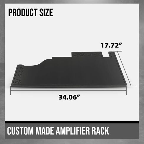 ALLGOOD Custom Made Amplifier Rack Compatible with Ford F150 2009-2024 Fit Ford F250 F350 2017-2024 Black in Saudi Arabia