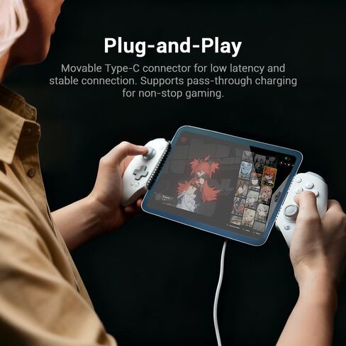 وحدة تحكم الهاتف GameSir G8 Plus MFi لأجهزة iPhone 15/16/17/iPad Mini وAndroid (USB-C)، معتمدة رسميًا من MFi - قبضة مريحة، Play Call of Duty، Stream Xbox، 2 زر خلفي احترافي in Kuwait
