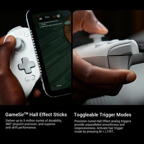 وحدة تحكم الهاتف GameSir G8 Plus MFi لأجهزة iPhone 15/16/17/iPad Mini وAndroid (USB-C)، معتمدة رسميًا من MFi - قبضة مريحة، Play Call of Duty، Stream Xbox، 2 زر خلفي احترافي in Kuwait