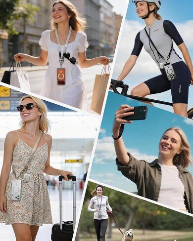 VVAAGG Cell Phone Lanyard for iPhone: Adjustable Phone Strap Crossbody Neck and Wrist Strap Anti-Theft Lanyard Travel Essential Compatible for iPhone Android Smartphones in Saudi Arabia
