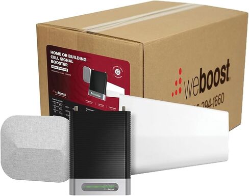 weBoost Home MultiRoom - معزز إشارة الهاتف الخليوي | يعزز شبكات 4G LTE و5G حتى 5000 قدم مربع لجميع شركات النقل الأمريكية - Verizon وAT&T وT-Mobile والمزيد | صنع في الولايات المتحدة | معتمدة من لجنة الاتصالات الفيدرالية (الطراز 470144) in Kuwait
