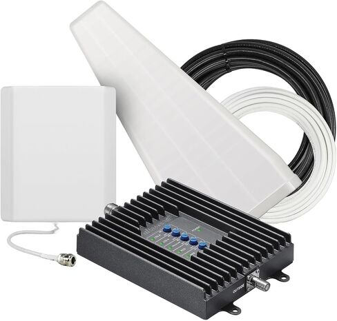 SureCall Flare 3.0 معزز إشارة الهاتف الخلوي للمنزل والمكتب حتى 3500 قدم مربع، يعزز 5G/4G LTE، هوائي Yagi الخارجي، متعدد المستخدمين، Verizon AT&T Sprint T-Mobile، معتمد من لجنة الاتصالات الفيدرالية، شركة أمريكية in Kuwait