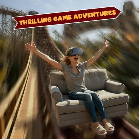 DESTEK V5 VR Headset for Phone, 128 Premium VR apps Included, Anti-Blue Eyes Protected HD Lenses, 110° FOV Virtual Reality Headsets for iPhone, Android Phone- Black in Kuwait