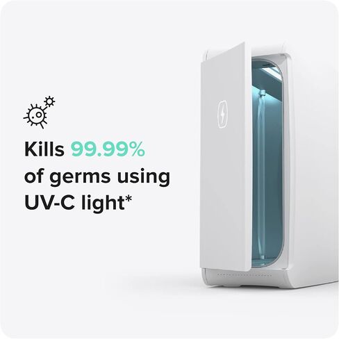 PhoneSoap XL (HomeSoap) UV Llight Sanitizer | 360° UV Sanitizing Box & Charger | Large Capacity | Sanitizes Tablets, Baby Bottles, Remotes, Toys & More (White) in Saudi Arabia