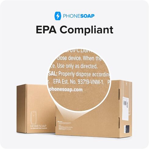 PhoneSoap XL (HomeSoap) UV Llight Sanitizer | 360° UV Sanitizing Box & Charger | Large Capacity | Sanitizes Tablets, Baby Bottles, Remotes, Toys & More (White) in Saudi Arabia