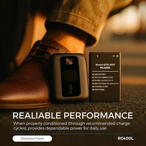 استبدال البطارية لنقطة اتصال Orbic Verizon Speed ​​Mobile Hotspot RC400L موديل BTE-3003 ORB400LB Mobi إصلاح جزء إصلاح مشكلة الطاقة الميتة، قابلة لإعادة الشحن، سعة عالية، آمنة وموثوقة in Saudi Arabia