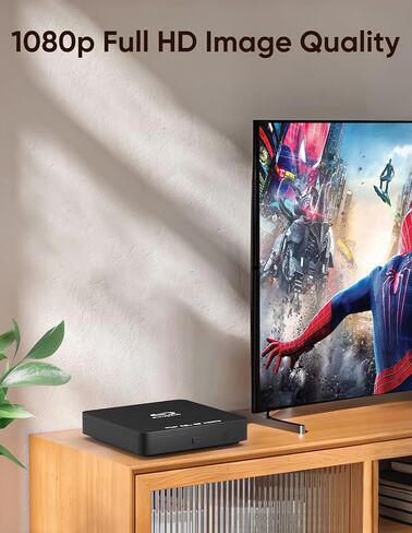 مشغل أقراص بلو راي 1080 بكسل للسينما المنزلية، صوت دولبي/DTS، تشغيل جميع أقراص DVD والمنطقة A 1 Blu Rays، يدعم عصا USB سعة 128 جيجابايت، مع كابل توصيل مخرج HDMI وAV، معيار NTSC الأمريكي in Kuwait