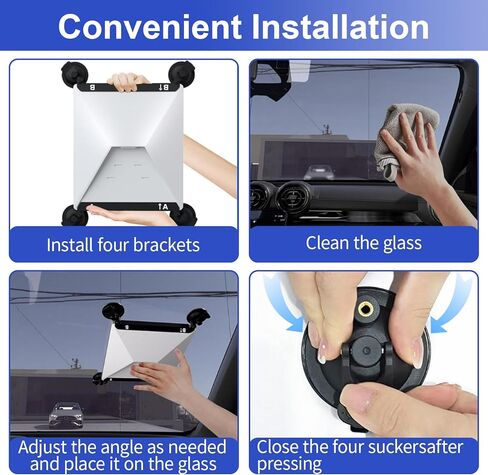 ملحقات ستارلينك الصغيرة، حامل ستارلينك ميني بالشفط، 2.8 × 4.1 × 10.8 بوصة، مجموعة ستارلينك الشمسية، حامل مركبة ستارلينك لأسقف السيارة أو النوافذ in Kuwait