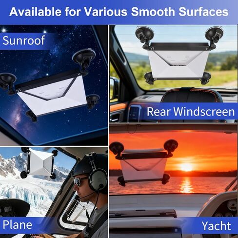 ملحقات ستارلينك الصغيرة، حامل ستارلينك ميني بالشفط، 2.8 × 4.1 × 10.8 بوصة، مجموعة ستارلينك الشمسية، حامل مركبة ستارلينك لأسقف السيارة أو النوافذ in Kuwait