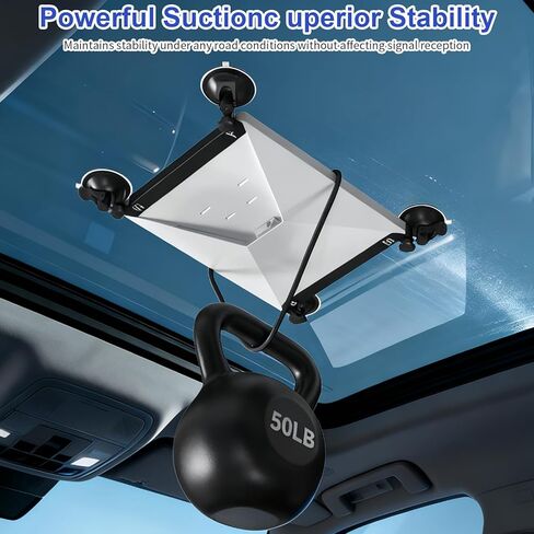 ملحقات ستارلينك الصغيرة، حامل ستارلينك ميني بالشفط، 2.8 × 4.1 × 10.8 بوصة، مجموعة ستارلينك الشمسية، حامل مركبة ستارلينك لأسقف السيارة أو النوافذ in Kuwait