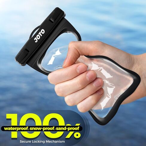 حافظة هاتف JOTO 2 Pack Universal مقاومة للماء لهاتف iPhone 17 Air 16 15 14 13 12 11 Plus Pro Max، IPX8 حقيبة جافة للهاتف المحمول XR X SE، Galaxy S23 S22 S21 S20+ S20 S10 Plus Note، بكسل يصل إلى 7 بوصات - أسود in Kuwait