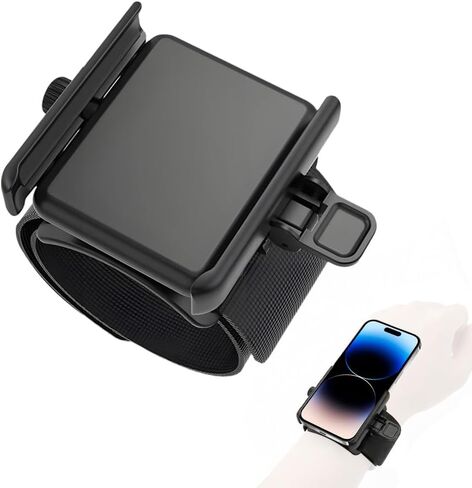 Wristband Phone Holder, 360° Rotating Wrist & Arm Phone Mount for Android, iPhone 17/16/15/14/13/Pro Max/Pro/Mini/12/11/SE/Xs/XR/X/8/7/Plus, Fits Most 4–6.7 Inch Smartphones, Running, Cycling in Saudi Arabia