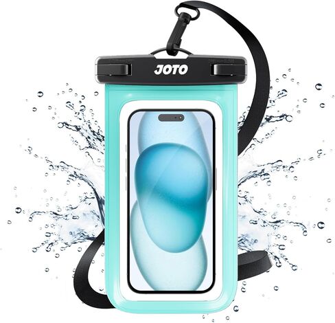 حافظة هاتف JOTO 2 Pack Universal مقاومة للماء لهاتف iPhone 17 Air 16 15 14 13 12 11 Plus Pro Max، IPX8 حقيبة جافة للهاتف المحمول XR X SE، Galaxy S23 S22 S21 S20+ S20 S10 Plus Note، بكسل يصل إلى 7 بوصات - أسود in Kuwait