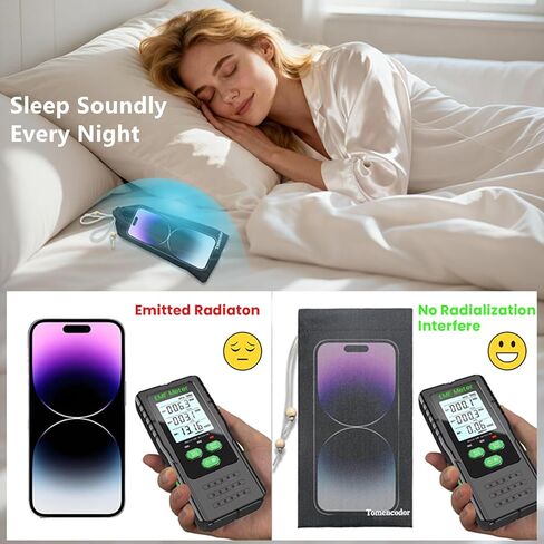 2 حزمة من مانع EMF للهاتف الخلوي، حقائب حماية من الإشعاع، جراب هاتف مضاد للنبضات الكهرومغناطيسية، مانع إشعاع الهاتف الخلوي، جراب هاتف مانع لإشارة EMF/WiFi/RFID/GPS (أسود) in Saudi Arabia