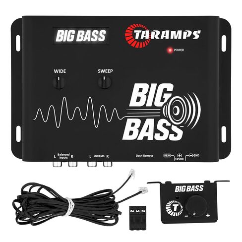 Taramps Big Bass DSP، معالج عميق لأنظمة الصوت في السيارة، معزز تأثير مضخم الصوت مع تردد قابل للتعديل وعناصر تحكم في الاجتياح in Kuwait