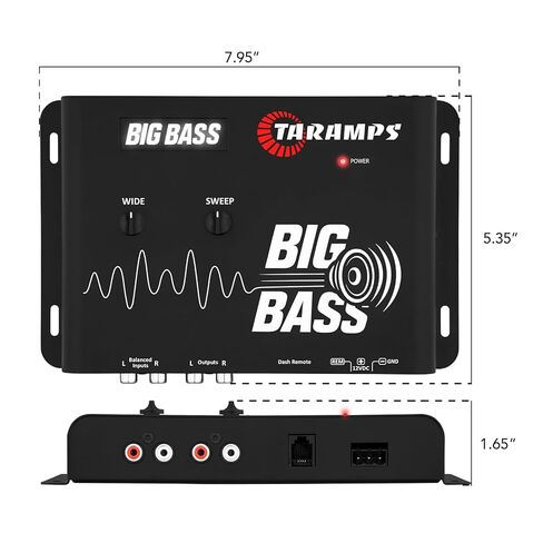Taramps Big Bass DSP، معالج عميق لأنظمة الصوت في السيارة، معزز تأثير مضخم الصوت مع تردد قابل للتعديل وعناصر تحكم في الاجتياح in Kuwait