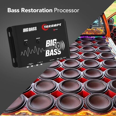 Taramps Big Bass DSP، معالج عميق لأنظمة الصوت في السيارة، معزز تأثير مضخم الصوت مع تردد قابل للتعديل وعناصر تحكم في الاجتياح in Kuwait