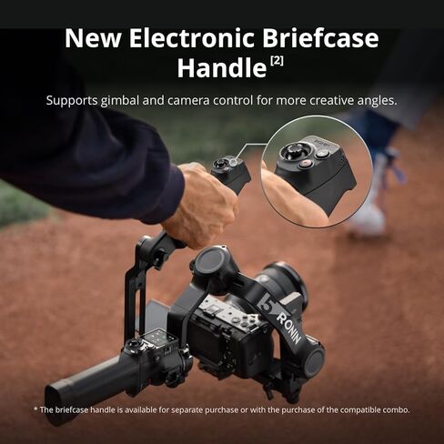 مجموعة DJI RS 5، مثبت جيمبال لكاميرا Canon/Sony/Panasonic/Nikon/Fujifilm، تتبع ذكي، مقبض حقيبة إلكتروني، مقابض ضبط دقيقة، مؤشر Z-Axis الجديد in Kuwait