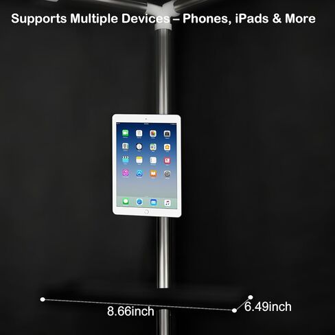 Portable Vocal Booth, Soundproof Recording Booth for Home Studio & Podcast, Recording Studio Equipment with Phone & Tablet Holder, Mixer Stand, Floor Mat & LED Lights in Saudi Arabia
