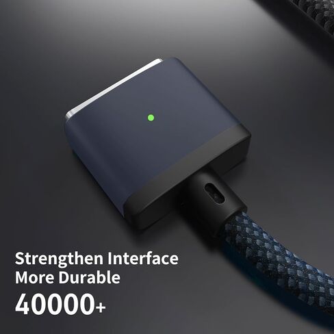 كابل USB-C إلى مغناطيسي 140 واط لشحن M4 MacBook Pro Air، 6.6 قدم متوافق مع كابل MagSafe 3 لجهاز MacBook Air (15''13''M4 2025، M3 2024، M2 2023، M2 2022)، Pro(16"14"2024/2023/2021) أزرق-2 متر in Kuwait