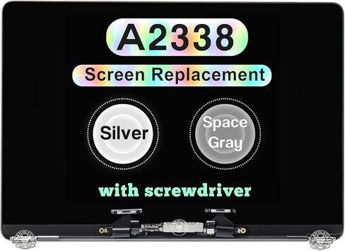 بديل جديد 13.3 بوصة لجهاز MacBook Pro M1 2020 A2338 EMC 3578 MYD83 MYD92 MYDA2 MYDC2 شاشة LCD ريتينا مجموعة علوية كاملة (رمادي) in Kuwait