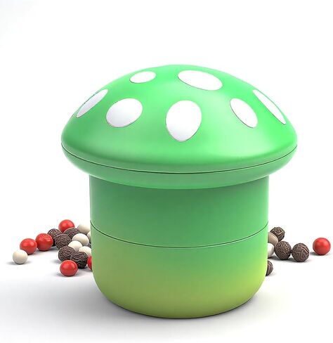 Kitchen Grinder【Mushroom Shape】Spice, Tea, Pepper Grinder Set, 2.5 * 3 inches, Colorful (Gradient Purple) in Saudi Arabia