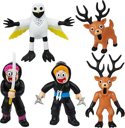 12 PCS 99 Nights in The Forest Toys, 2.7-3.4 Inch Deer Monster Owl Ram Action Figures for Game Fans Collectors, Brain Rot Advent Calendar for Kids in Kuwait