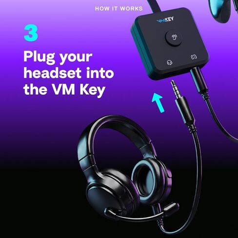 المفتاح - VMKey Real-Time AI Voice Changer وSoundboard لوحدات تحكم الألعاب (متوافق مع PS5، PS4، Xbox، SWITCH2) in Saudi Arabia