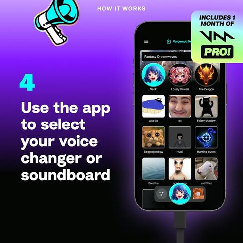 المفتاح - VMKey Real-Time AI Voice Changer وSoundboard لوحدات تحكم الألعاب (متوافق مع PS5، PS4، Xbox، SWITCH2) in Saudi Arabia