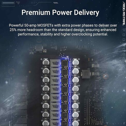 ASUS ROG Astral GeForce RTX™ 5080 16GB GDDR7 White OC Edition - بطاقة رسومات رباعية المروحة توفر تدفق هواء وضغط هواء غير مسبوق لأداء مثالي in Saudi Arabia