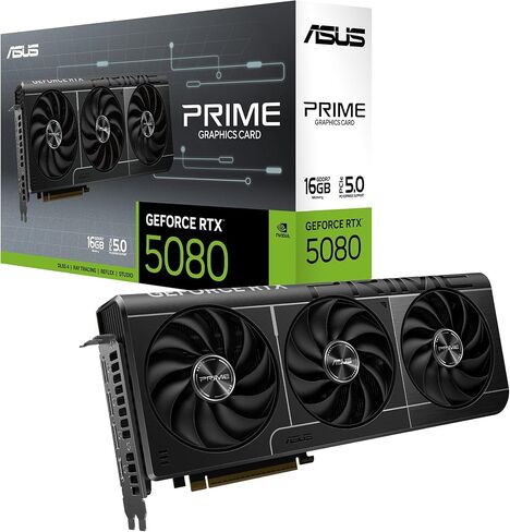 ASUS ROG Astral GeForce RTX™ 5080 16GB GDDR7 White OC Edition - بطاقة رسومات رباعية المروحة توفر تدفق هواء وضغط هواء غير مسبوق لأداء مثالي in Saudi Arabia