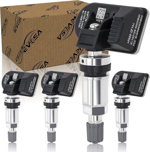 TPMS Sensors Set of 4 - tire pressure sensor Compatible with Ram 1500 2500 3500 4500 5500 2010 2011 2012 2013 Jeep Grand Cherokee Wrangler Dodge Durango Journey Chrysler 300 433MHz Replace# 56029398AB in Saudi Arabia