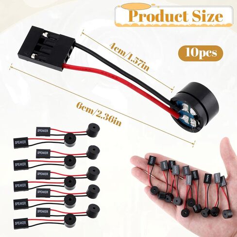 Mozeat Lens 10 قطعة مكبر صوت اللوحة الأم PC اللوحة الأم مكبر الصوت الداخلي حافظة كمبيوتر صغيرة مكبرات الصوت الكمبيوتر الداخلي Bios التوصيل الجرس إنذار in Kuwait