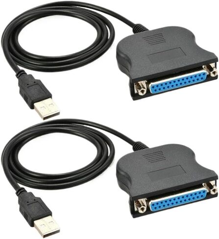 HONGP 5/10PCS USB to 25-pin DB25 Female 1284 Parallel Printer Adapter Print Converter Cable Parallel Interface Communication(1 PCS) in Saudi Arabia