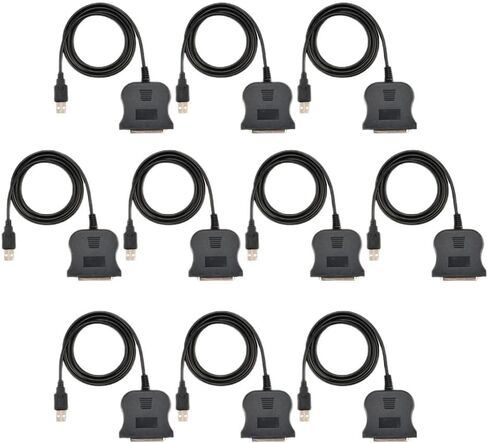 HONGP 5/10PCS USB to 25-pin DB25 Female 1284 Parallel Printer Adapter Print Converter Cable Parallel Interface Communication(1 PCS) in Saudi Arabia