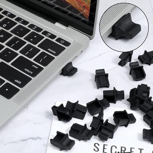 50 Pcs RJ45 Dust Covers Caps Ethernet LAN Port Protector Black Silicone Ethernet Hub Port RJ45 Anti-Dust Silicone Plugs Protector Stopper Cap for Female Ports Protectors Switch Router Media Converter in Kuwait